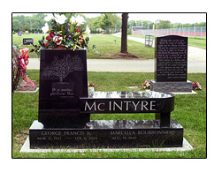 black granite headstone prices